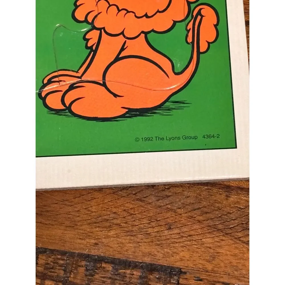 Vintage Milton Bradley Tray Puzzle 4364-2 3-5yr 25pcs Safari Barney 1992